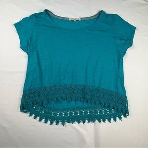 Rewind - Women’s Short Sleeve Shirt - Teal - Size Unknown (Medium)?